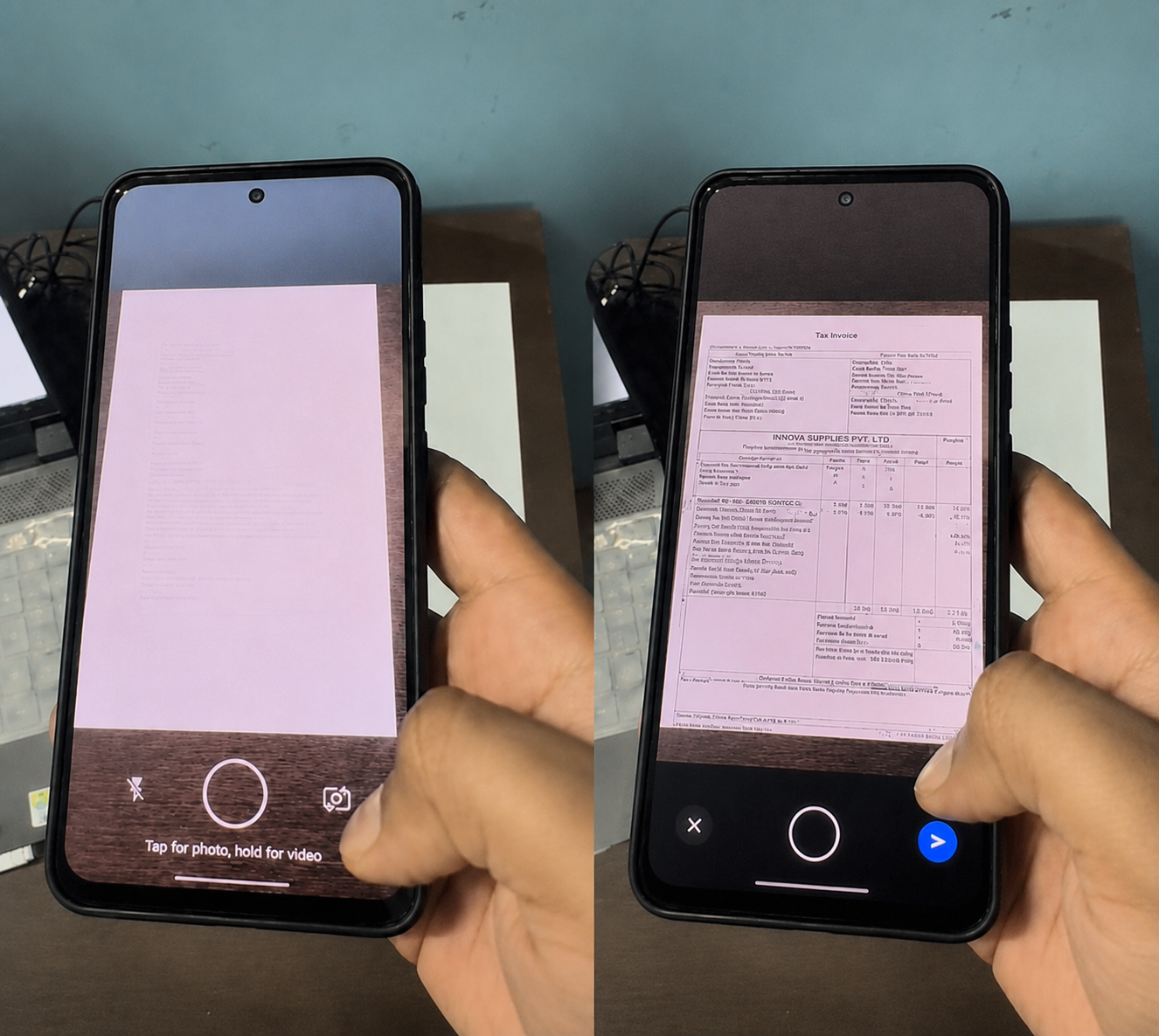 Invoice Photo Captured